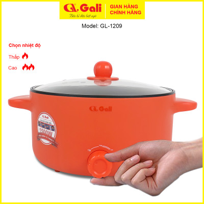 Nồi lẩu điện Gali GL-1210, GL-1209 đa năng, chiên, xào, nấu, hấp các loại rau củ quả, tôm thịt cá, hàng nhập khẩu chính hãng. Bảo hành 24 tháng