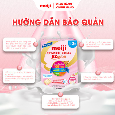 Combo 1 Hộp Thực phẩm Bổ Sung Meiji Mama Milk Và 1 Hộp Sản Phẩm Dinh Dưỡng Công Thức Meiji Growing Up Formula Ezcube