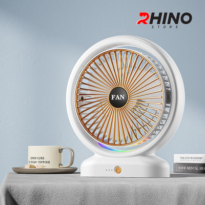Quạt tích điện để bàn văn phòng Rhino F103 gồm 3 mức độ gió