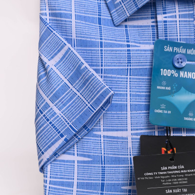 Áo sơ mi tay ngắn Khatoco