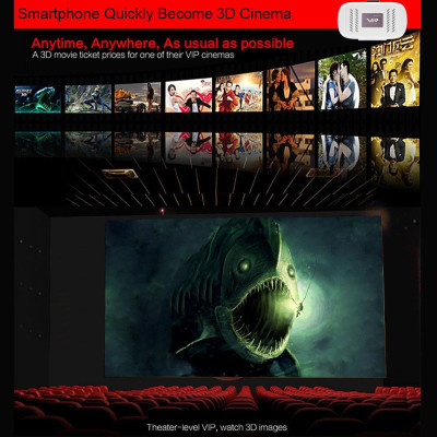 Kính thực tế ảo Arealer VR 3D DIY w / Công tắc từ tính gắn trên đầu