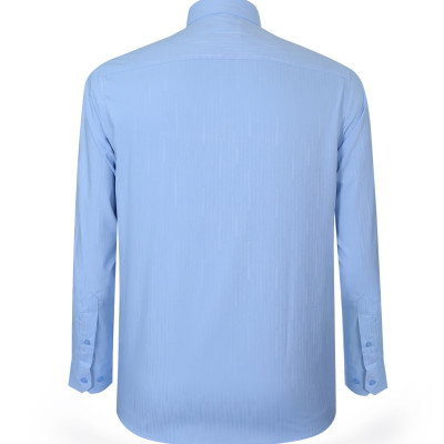 Áo sơ mi nam tay dài form suông Khatoco A1MD498T1-CNMK514-2605-D