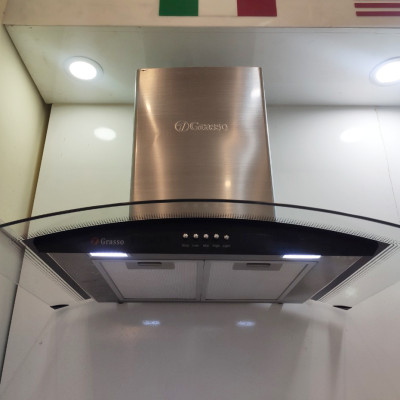 Máy hút mùi kính cong Grasso GS 3388S - 600 (Hàng chính hãng)