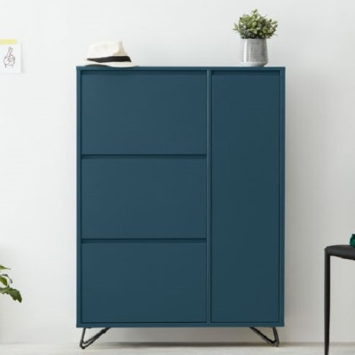 Tủ giày xoay 3 hộc 1 cánh cửa mở Tundo KT Ngang 90 x Sâu 25 x Cao 130cm