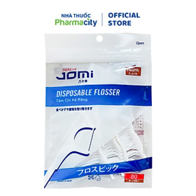 Tăm chỉ kẽ răng Jomi (Gói 80 cái)
