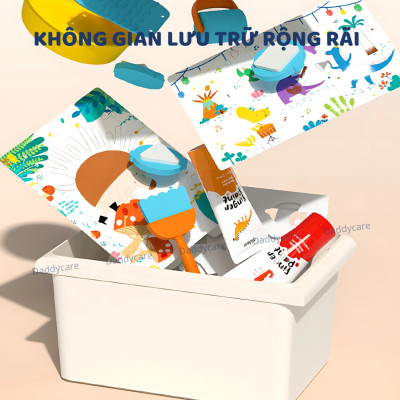 Bộ màu kèm dụng cụ chính hãng Finger Paint Mideer an toàn cho bé