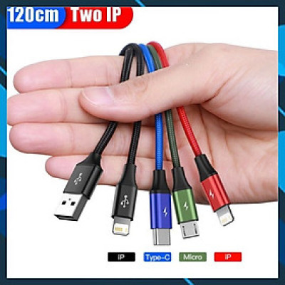 Dây Cáp Sạc Truyền Dữ Liệu Tốc Độ Cao 3.5A  4 In 1 Baseus - Hàng chính hãng 