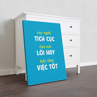 Tranh Canvas văn phòng Tạo động lực Nhiều mẫu lựa chọn năm  2020, vải canvas khung gỗ 