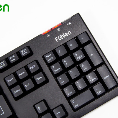 Bàn phím Gaming không dây Fuhlen L411w, Tuổi thọ 20 triệu lần nhấn, BH 2 năm, Tặng kèm pin- Hàng chính hãng
