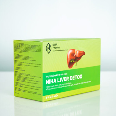 Viên thanh nhiệt, mát gan NIHA LIVER DETOX (6 Vỉ x 10 Viên)
