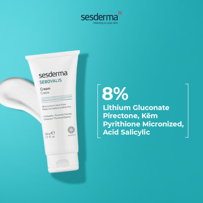 Kem dưỡng phục hồi Sesderma Sebovalis dành cho da hỗn hợp và da khô 50ml