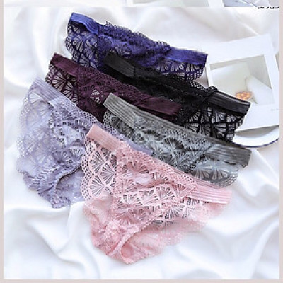 Combo 5 Quần Lót Nữ 2 Dây Ren Hình Cánh Quạt Cao Cấp 6620 – Sexy, Thoáng Mát, Co Giãn 4 Chiều