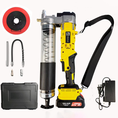 Súng Bơm Mỡ Pin Lithium 18V – Dùng Cho Máy Xúc, Xe Tải & Máy Công Trình