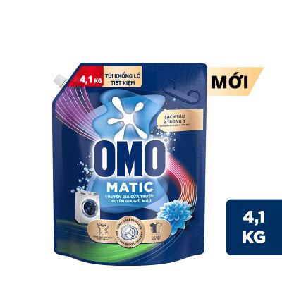 Túi Nước Giặt Omo Matic Bền Đẹp Bền Màu Cho Máy Giặt Cửa Trước 3.6KG