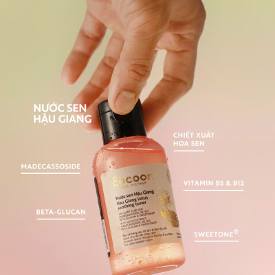Toner nước cân bằng da SEN Hậu Giang Cocoon 140ml Thuần Chay 
