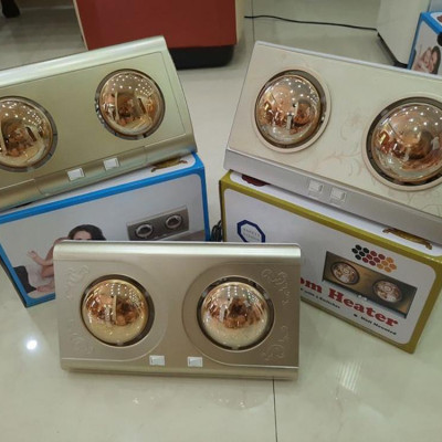 Đèn Sưởi Nhà Tắm ABG CH-C2D 2 Bóng Sưởi, Mỗi Bóng Công Suất 275W, Phù Hợp Với Phòng Tắm Rộng Từ 2-3 Mét Vuông (Giao Màu Ngẫu Nhiên) - Hàng Chính Hãng