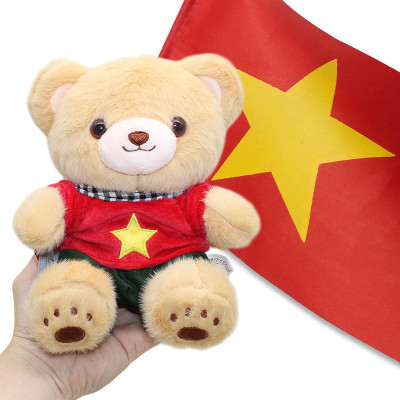 Gấu Bông Yêu Nước Áo Quốc Kỳ - 20 cm - ZooZoo 2016025