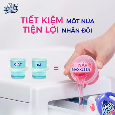 Túi Nước Giặt Xả Maxkleen Hương Hoa Nắng (3.8kg)