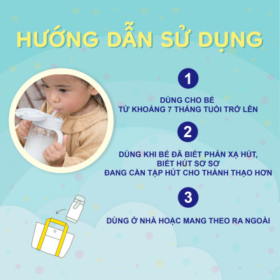 Bình ống hút Richell AXSTARS chất liệu tritan có bọc đế bình | Baby