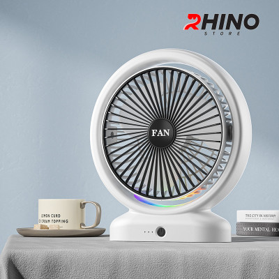 Quạt tích điện để bàn văn phòng Rhino F103 gồm 3 mức độ gió