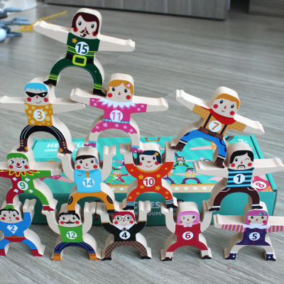 Đồ chơi trẻ em bằng gỗ Bộ Lắp Ráp Thăng Bằng Giúp Bé Khả Năng Tập Trung, Khéo léo