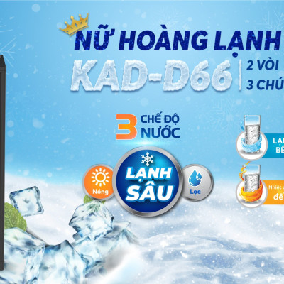 Máy lọc nước nóng lạnh Karofi KAD-D66 - Hàng chính hãng