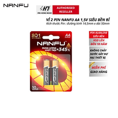 Pin NANFU Alkaline AA 1,5V Siêu bền bỉ -Hàng chính hãng