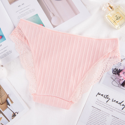 COMBO 5 QUẦN LÓT NỮ COTTON GÂN TĂM PHỐI REN 8908