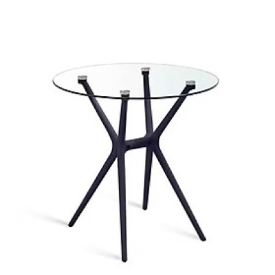 Bàn tiếp khách trong suốt TE1551-06G Nội thất Capta Bàn tư vấn mặt kính cường lực dày 8mm chân nhựa đúc pp màu trắng hoặc đen tại tp hcm