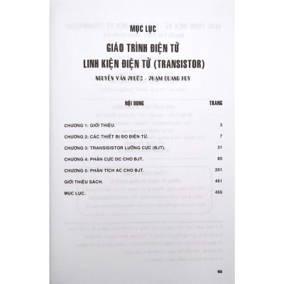 Giáo Trình Điện Tử - Linh Kiện Điện Tử Transistor