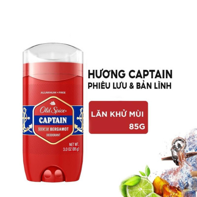 Sáp Khử Mùi Old Spice Captain Scent Of Bergamot Deodorant 85g