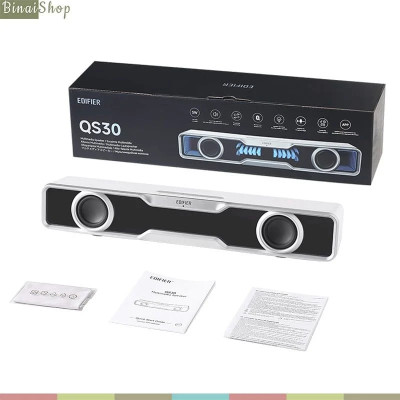 Edifier QS30 - Loa Máy Tính, Kết Nối Bluetooth V5.4 Và USB-A, Micro Tích Hợp, Công Suất 2,5W+2,5W, Hiệu Ứng Ánh Sáng - Hàng chính hãng