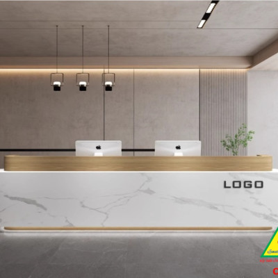 Bàn thu ngân, bàn lễ tân, bàn tính tiền bằng gỗ MDF QTT510- NỘI THẤT LẮP RÁP VIENDONGADV