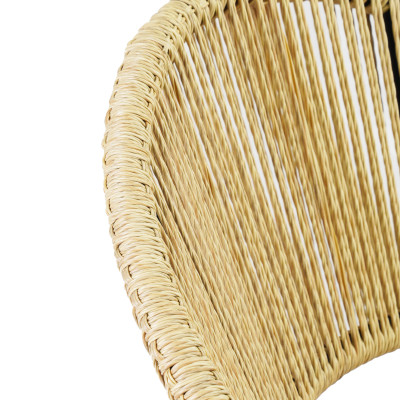 Ghế nhựa sân vường giả mây đan