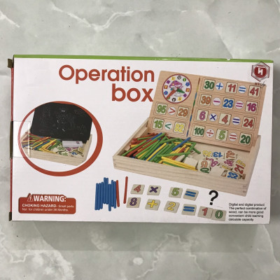 Đồ Chơi Giáo Dục, Hộp Toán Học Gồm Số 100 Que Tính Và Bảng 2 Mặt, Đồ Chơi Trí Tuệ Cho Bé