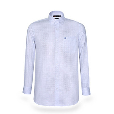 Áo sơ mi nam tay dài form ôm suông Khatoco A1MD518T1-CNIN304-2502-D