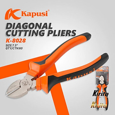 Kìm cắt cỡ 7 inch/175mm hãng Kapusi Nhật Bản cao cấp mạ niken