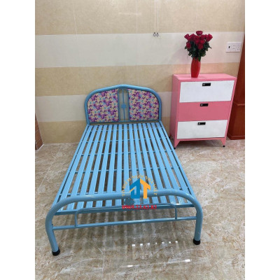 Giường sắt đơn ngang 1m màu xanh - ĐẠI THÀNH