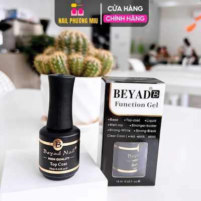 Base Top Beyad Sơn Gel Liên Kết Và Top Phủ Bóng Móng Chai 18ml Làm Nail Bền Đẹp Nữ Women