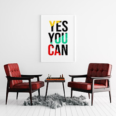 Tranh SLOGAN CANVAS TẠO ĐỘNG LỰC - Trang Trí Văn Phòng 