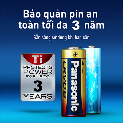 Hộp Pin kiềm Panasonic Alkaline 23A 12V LRV08L/1BP-V (5 viên) - Hàng chính hãng