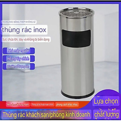 Thùng Rác Inox Gạt Tàn Thuốc  - Ø25 X 610H ( hàng cao cấp )