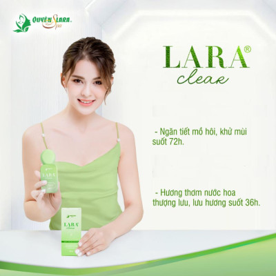 COMBO Xịt Khử Mùi Hôi Nách DEORA CLEAR 50ml & LARA CLEAR 40ml, Khử Mùi Toàn Thân, Ngăn Tiết Mồ Hôi