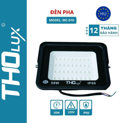 Đèn pha MC-010 Tholux 50W. Đèn led ngoài trời, chiếu sáng biển quảng cáo sân vườn kho bãi công trình