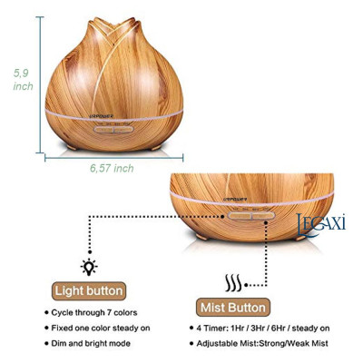 Đèn máy xông khuyến tán tinh dầu bằng điện cho phòng URPOWER 400ML ED09