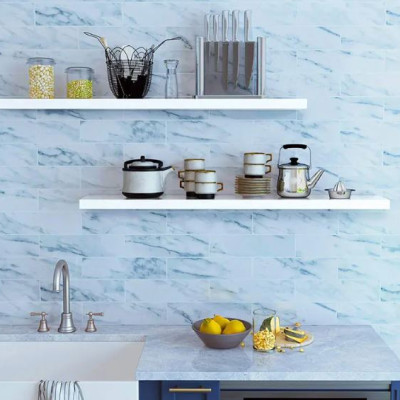 Bộ 2 Kệ Gỗ Treo Tường Kết Cấu Không Giá Đỡ Juno Sofa KT 120x20x2.5 cm