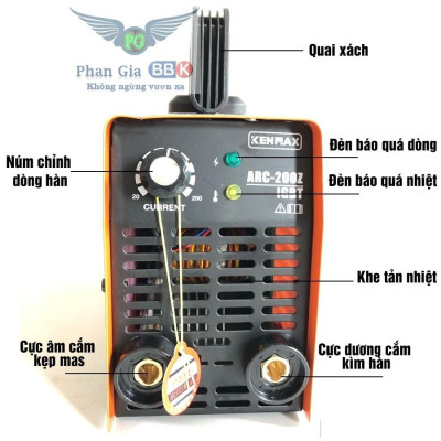 [chính hãƞg] Máy hàn que KENMAX 200Z,  Máy hàn que 2.5 - 3.2mm ,100% Dây đồng, Bảo hành 1 năm