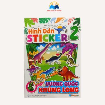 Sách - Hình dán Sticker Vương Quốc Khủng Long