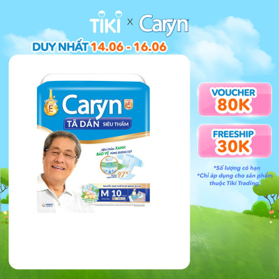 Tã Dán Siêu Thấm Caryn M10 (10 Miếng)