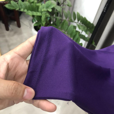 Áo Thun Có Cổ Cá Sấu 4 Chiều Tím Đậm